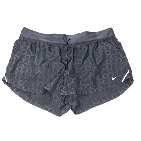 Nike Womens Black Dri-Fit Running Shorts With Reflective Details XL - Picture 2 of 6